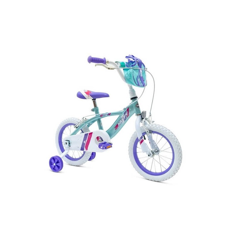 Huffy Glimmer Girls 14" Bike - vaikiškas dviratis, žalsvai mėlyna kaina