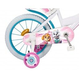 Toimsa Paw Patrol Girl 16" Bike - vaikiškas dviratis, balta, rožinė pigiau