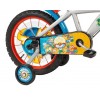 Toimsa Superthings 16" Bike - vaikiškas dviratis, pilka, mėlyna išsimokėtinai