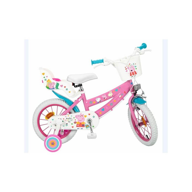 Toimsa Peppa Pig Pink 14" Bike - vaikiškas dviratis, rožinė kaina