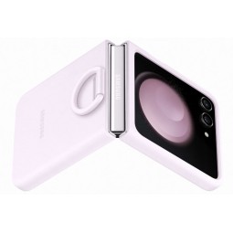 Samsung Silicone Case with Ring PF731TVE for Galaxy Flip5, Lavender - telefono dėklas kaina