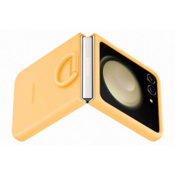 Samsung Silicone Case with Ring PF731TOE for Galaxy Flip5, Apricot - telefono dėklas kaina