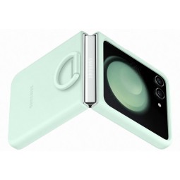 Samsung Silicone Case with Ring PF731TME for Galaxy Flip5, Ocean Green - telefono dėklas kaina