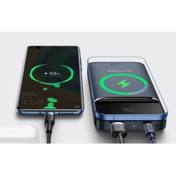 Baseus Magnetic Wireless Quick Charging Power Bank 10000mAh 22W, Blue - išorinė baterija pigu