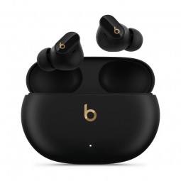 Beats Studio Buds + – True Wireless Noise Cancelling Earphones – Black / Gold - belaidės ausinės kaina