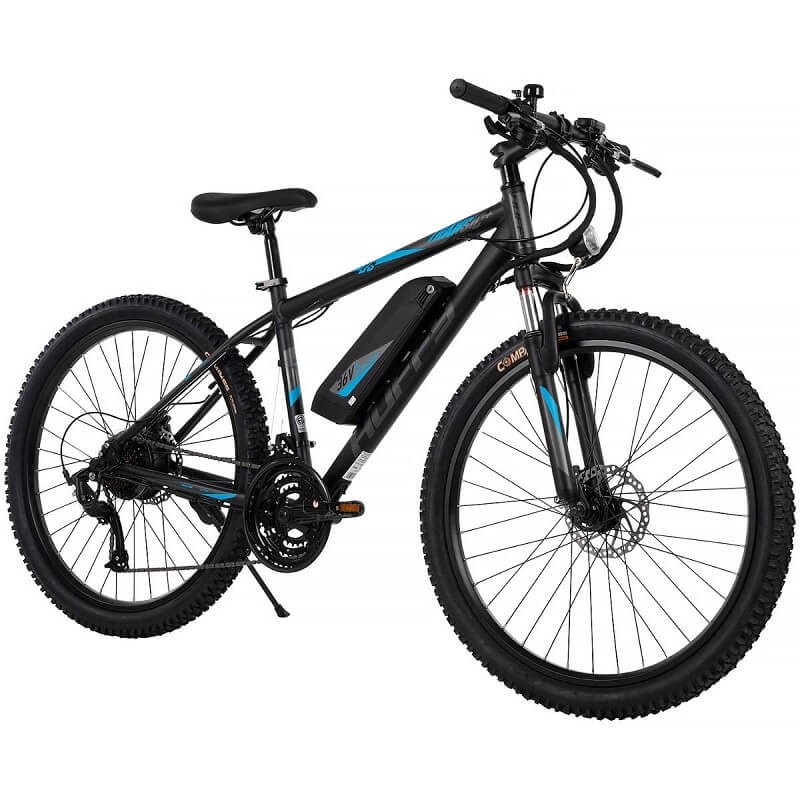 Huffy Transic Plus 26" 350W, 36V Electric Mountain Bike, Black - elektrinis dviratis, juoda kaina