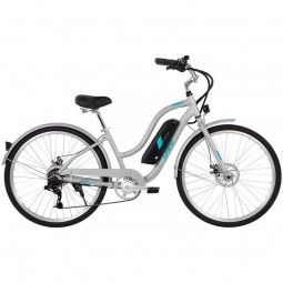 Huffy Everett Plus 27.5" 350W, 36V Electric Comfort Bike, Silver - elektrinis dviratis, sidabrinė pigiau