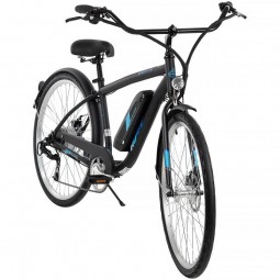 Huffy Everett Plus 27.5" 350W, 36V Electric Comfort Bike, Black - elektrinis dviratis, juoda pigiau