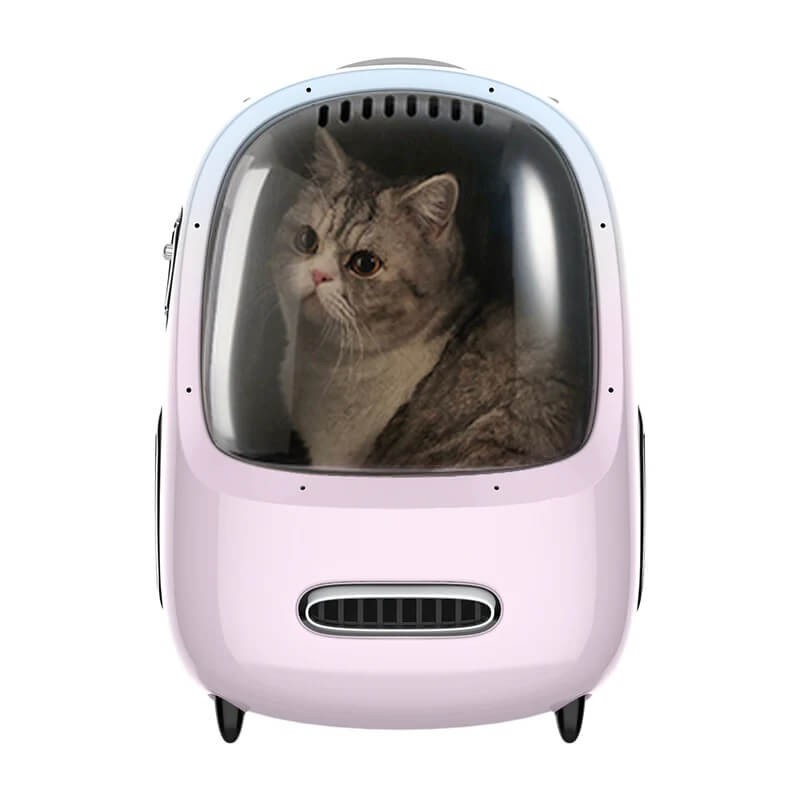 PetKit Cat Backpack Carrier Breezy Dome 2, Pink - kelioninė kuprinė augintiniams kaina PetKit Cat Backpack Carrier Breezy Dome 2, Pink - kelioninė kuprinė augintiniams kaina
