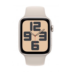 Apple Watch SE GPS 44mm Starlight Aluminium Case with Starlight Sport Band - S/M pigiau