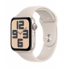 Apple Watch SE GPS 44mm Starlight Aluminium Case with Starlight Sport Band - S/M kaina