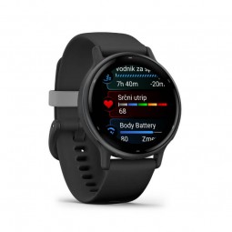 Garmin vivoactive 5 42mm Slate / Black, Silicone, Wi-Fi, GPS išmanusis laikrodis pigiau