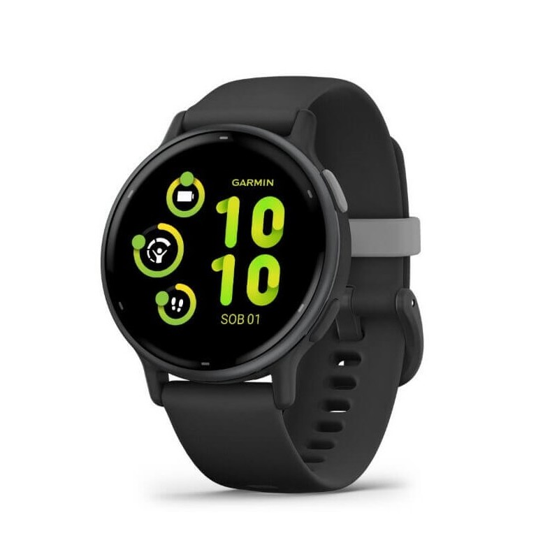 Garmin vivoactive 5 42mm Slate / Black, Silicone, Wi-Fi, GPS išmanusis laikrodis kaina