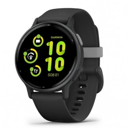 Garmin vivoactive 5 42mm Slate / Black, Silicone, Wi-Fi, GPS išmanusis laikrodis kaina