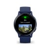Garmin vivoactive 5 42mm Blue Metallic / Navy, Silicone, Wi-Fi, GPS išmanusis laikrodis išsimokėtinai