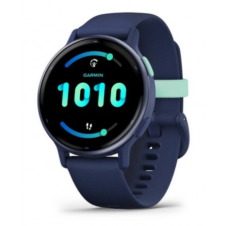 Garmin vivoactive 5 42mm Blue Metallic / Navy, Silicone, Wi-Fi, GPS išmanusis laikrodis kaina