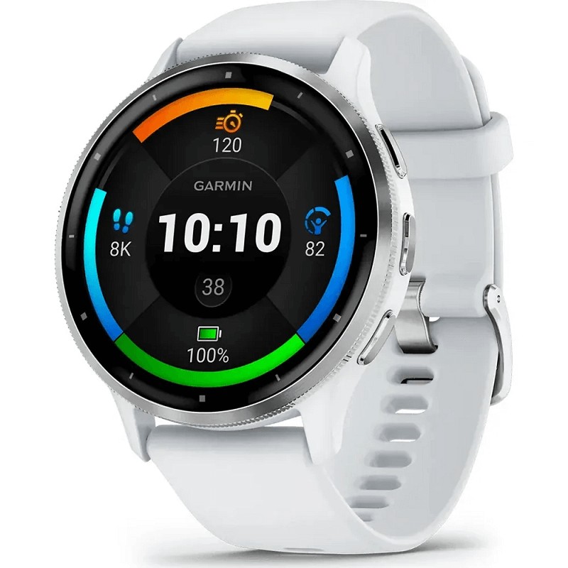 Garmin Venu 3 45mm, Silver / Whitestone, Silicone, Wi-Fi, GPS - išmanusis laikrodis kaina Garmin Venu 3 45mm, Silver / Whitestone, Silicone, Wi-Fi, GPS - išmanusis laikrodis kaina