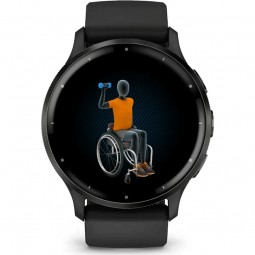 Garmin Venu 3 45mm, Slate / Black, Silicone, Wi-Fi, GPS - išmanusis laikrodis pigu