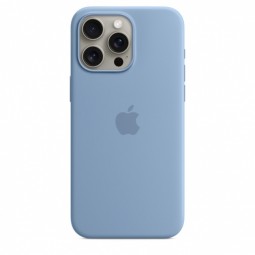 Apple iPhone 15 Pro Max Silicone Case with MagSafe - Winter Blue kaina