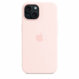 Apple iPhone 15 Silicone Case with MagSafe - Light Pink kaina
