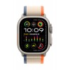Apple Watch Ultra 2 GPS + Cellular, 49mm Titanium Case with Orange/Beige Trail Loop - S/M pigiau