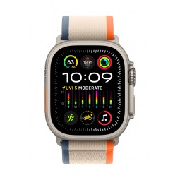 Apple Watch Ultra 2 GPS + Cellular, 49mm Titanium Case with Orange/Beige Trail Loop - M/L pigiau