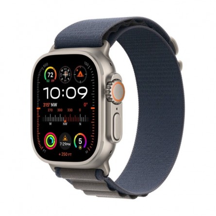 Apple Watch Ultra 2 GPS + Cellular, 49mm Titanium Case with Blue Alpine Loop - Small kaina