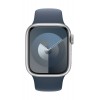 Apple Watch Series 9 GPS 41mm Silver Aluminium Case with Storm Blue Sport Band - S/M pigiau