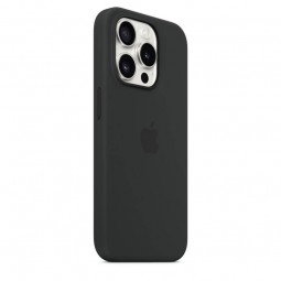 Apple iPhone 15 Pro Silicone Case with MagSafe - Black pigiau