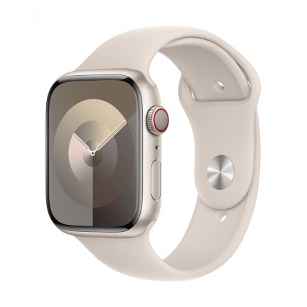 Apple Watch Series 9 GPS + Cellular 45mm Starlight Aluminium Case with Starlight Sport Band - M/L kaina