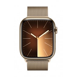 Apple Watch Series 9 GPS + Cellular 45mm Gold Stainless Steel Case with Gold Milanese Loop pigiau