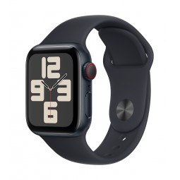 Apple Watch SE GPS + Cellular 40mm Midnight Aluminium Case with Midnight Sport Band - M/L kaina