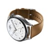 Xiaomi Mi Watch S1 Pro 46mm Silver Stainless Steel Case Brown Leather, Wi-Fi, NFC, Silver - išmanusis laikrodis pigu