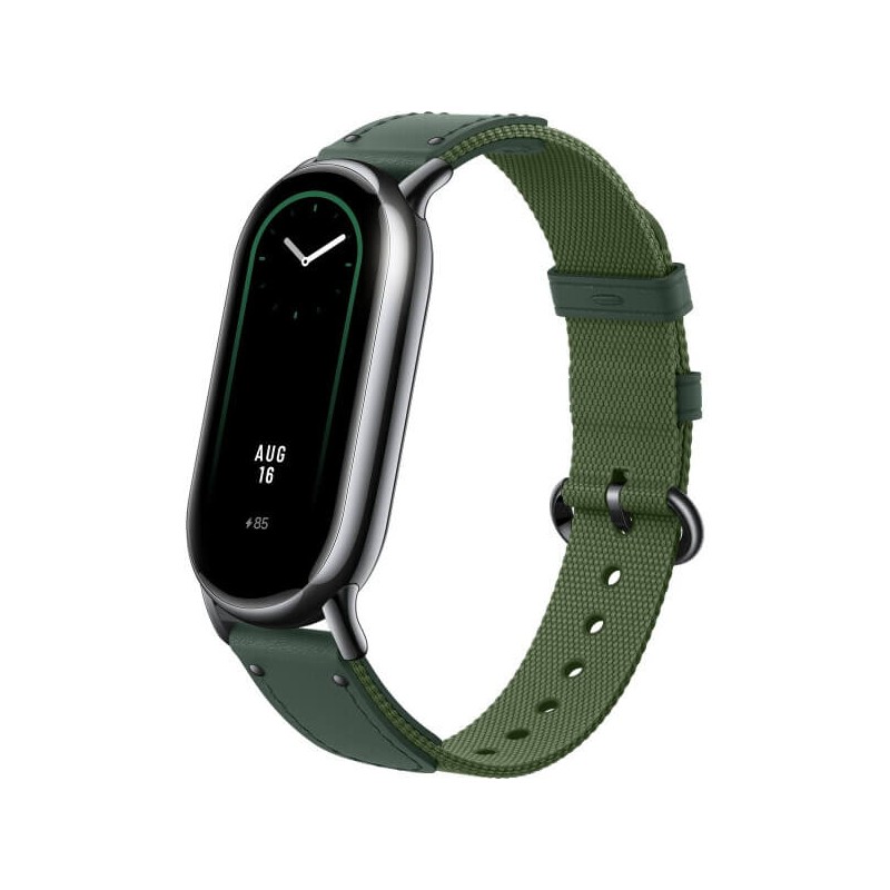 Xiaomi Smart Band 8 Braided Strap, Green - odinis - nailoninis dirželis kaina