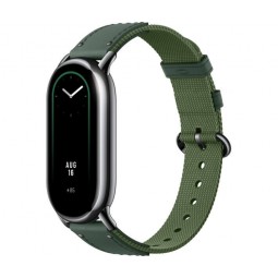 Xiaomi Smart Band 8 Braided Strap, Green - odinis - nailoninis dirželis internetu