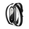 Xiaomi Smart Band 8 Double Wrap Strap, Black/White - odinis dirželis kaina