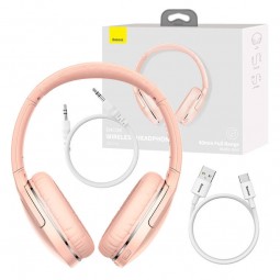 Baseus Encok D02 Pro Wireless Headphone, Pink - belaidės ausinės garantija