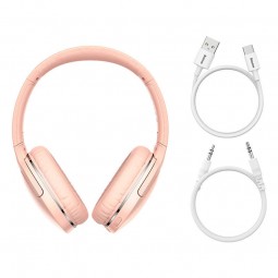 Baseus Encok D02 Pro Wireless Headphone, Pink - belaidės ausinės pigiau
