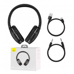 Baseus Encok D02 Pro Wireless Headphone, Black - belaidės ausinės skubu