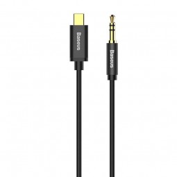 Baseus Digital Audio Cable M01, 1.2m, USB-C to 3.5mm Mini Jack, Black - garso kabelis kaina