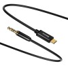 Baseus Digital Audio Cable M01, 1.2m, USB-C to 3.5mm Mini Jack, Black - garso kabelis pigiau