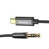 Baseus Digital Audio Cable M01, 1.2m, USB-C to 3.5mm Mini Jack, Black - garso kabelis internetu