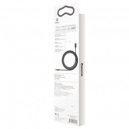 Baseus Digital Audio Cable M01, 1.2m, USB-C to 3.5mm Mini Jack, Black - garso kabelis garantija