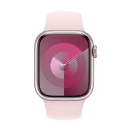 Apple Watch Series 9 GPS + Cellular 41mm Pink Aluminium Case with Light Pink Sport Band - S/M pigiau