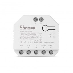 Sonoff 2-Gang Wi-Fi- Smart Switch DualR3 Lite - išmanusis dviejų kanalų jungiklis kaina