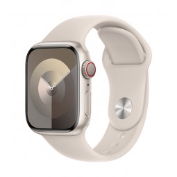 Apple Watch Series 9 GPS + Cellular 41mm Starlight Aluminium Case with Starlight Sport Band - M/L kaina