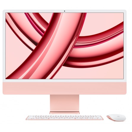 Apple iMac 24” 4.5K Retina, Apple M3 8C CPU, 10C GPU/8GB/256GB SSD/Pink/INT kaina