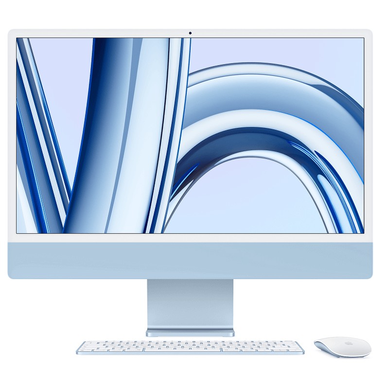 Apple iMac 24” 4.5K Retina, Apple M3 8C CPU, 8C GPU/8GB/256GB SSD/Blue/INT kaina Apple iMac 24” 4.5K Retina, Apple M3 8C CPU, 8C GPU/8GB/256GB SSD/Blue/INT kaina