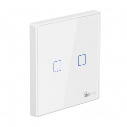 Sonoff Stick-on Smart Wall Switch T2EU2C-RF - išmanusis sieninis jungiklis pigiau