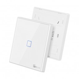 Sonoff Stick-on Smart Wall Switch T2EU1C-RF - išmanusis sieninis jungiklis pigiau